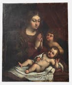 Italiaanse school (XVII) - Madonna con San Giovannino