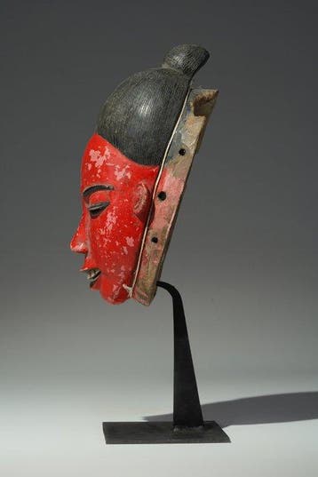 Een houten masker - Guro - Ivoorkust (Zonder minimumprijs), Antiek en Kunst