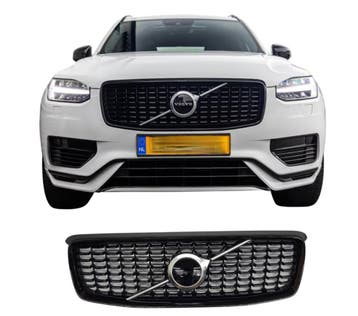 Grill | Volvo XC90 | 2019-2024 | R-design | met camera | gla, Auto-onderdelen, Verzenden, Nieuw