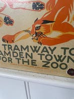 London’s Tramways – Camden Town Zoo – emaille reclamebord –