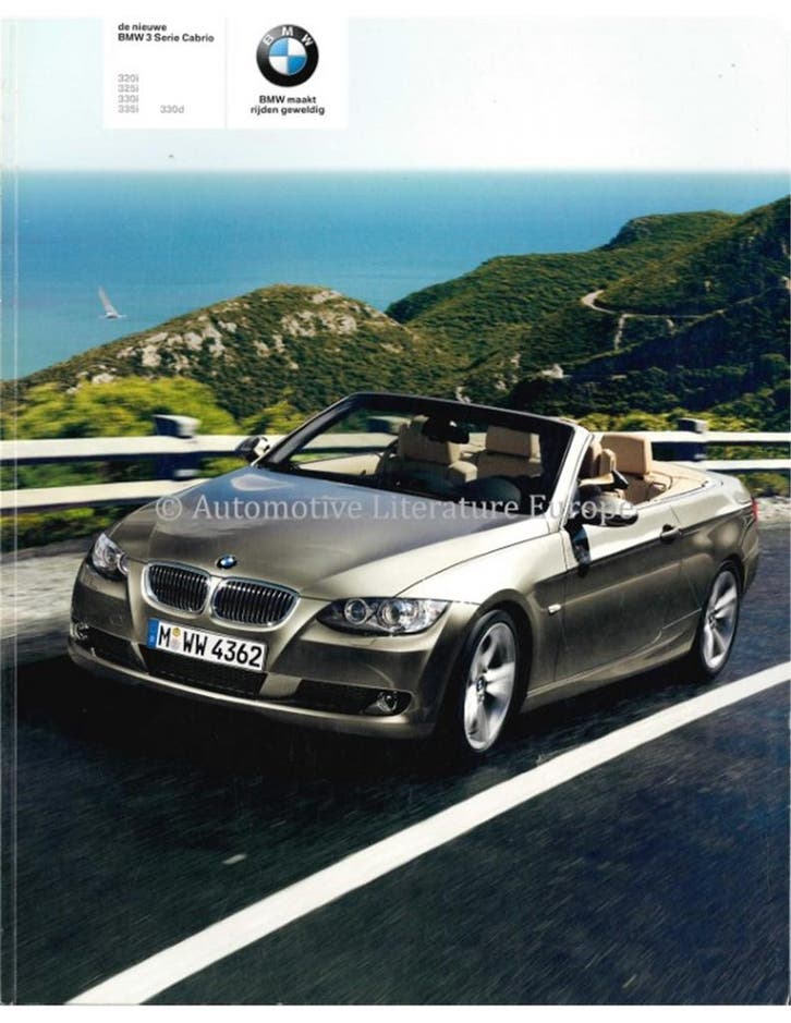 2007 BMW 3 SERIE CABRIOLET BROCHURE NEDERLANDS, Boeken, Auto's | Folders en Tijdschriften