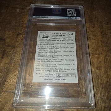 1998 Panini Panini France 98 Zinedine Zidane #164 Graded, Collections