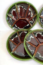 Vallauris - Assiette (6) - Céramique émaillée, Antiquités & Art