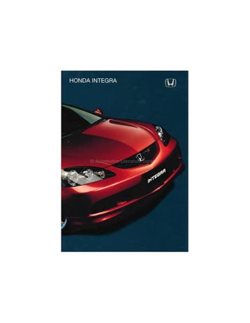 2006 HONDA INTEGRA BROCHURE ENGELS (AU), Nieuw