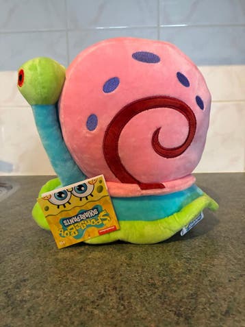 Nickelodeon SpongeBob SquarePants Gary the Snail Knuffel 25, Ophalen of Verzenden, Nieuw