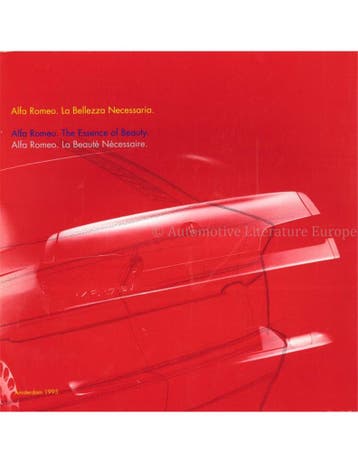 ALFA ROMEO: LA BELLEZZA NECESSARIA / THE ESSENCE OF BEAUTY.., Ophalen of Verzenden