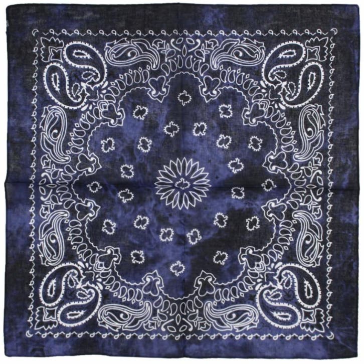 Fako Fashion - Paisley Bandana - Tie Dye - Acid Wash - Navy, Kleding | Heren, Mutsen, Sjaals en Handschoenen, Verzenden