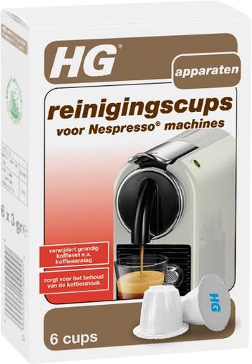 HG reinigingscups voor Nespresso machines, Elektronische apparatuur, Verzenden, Nieuw