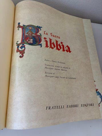 La Sacra Bibbia – Edizione dArte Fratelli Fabbri (Milano) –