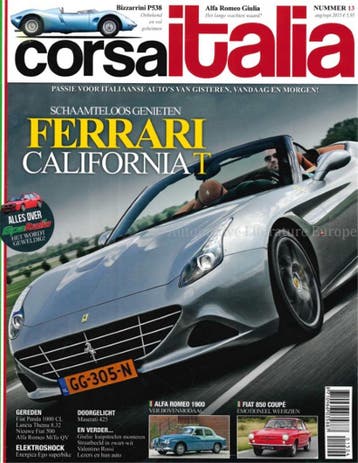 2015 CORSA ITALIA MAGAZINE 13 NEDERLANDS, Nieuw