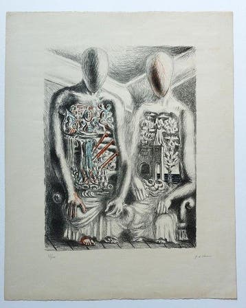 Giorgio De Chirico (1888-1978) - Gli Archeologi IV