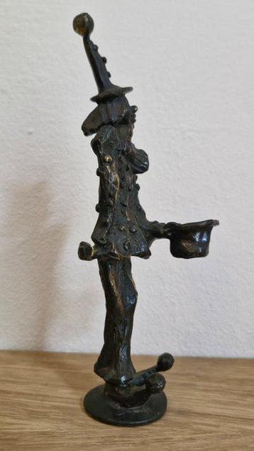 Artihove - Corry Ammerlaan - Statue, Bronze Clown Sculpture, Antiquités & Art, Curiosités & Brocante