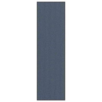 vidaXL Deurmat 115x400 cm blauw, Verzenden, Nieuw