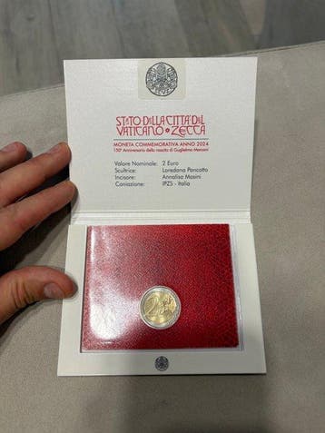 Vaticaan. 2 Euro 2024 Guglielmo Marconi (Zonder
