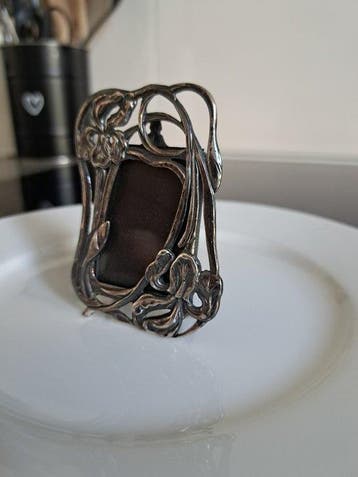 Zilveren Art Nouveau fotolijstje - Fotolijst - .925 zilver