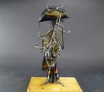 sculptuur, Mexicaanse muzikant - 40 cm - Metaal en hout