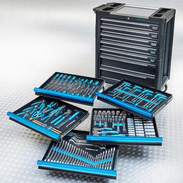 Datona Gereedschapswagen “tech-line” 80 cm + 171-delige, Ophalen of Verzenden, Nieuw