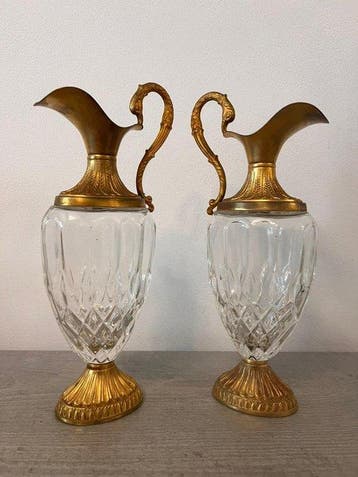 Pichet (2) - Verre - Sans réserve, Antiquités & Art