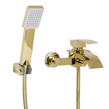 Badmengkraan Goud + Douche | Tweede kansje | OP = OP, Verzenden, Gebruikt, Kraan