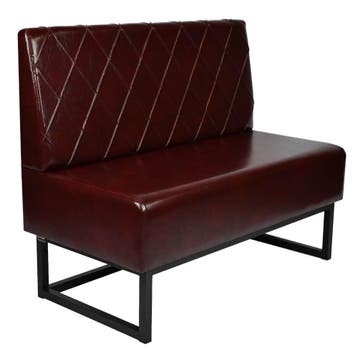 Horeca Bank | TROJE | Kunstleer/Metaal | Dark Brown |, Verzenden, Nieuw in verpakking