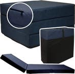 Campingmatras Navy Blue 195x65x10 | Opvouwbaar | OP=OP!, Ophalen of Verzenden, Nieuw, 1-persoons