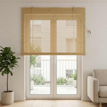 vidaXL Rolgordijn Naturel 150 x 220 cm Bamboe, Verzenden, Nieuw