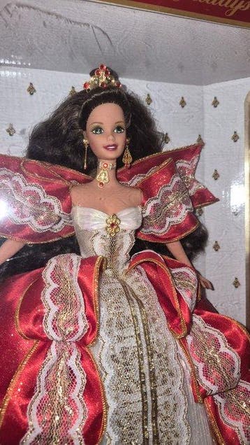 Mattel - Poupée Barbie Barbie Happy Holidays rara occhi, Antiquités & Art