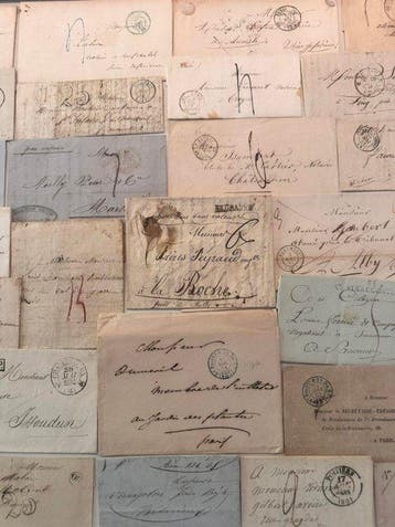 Frankrijk - Mooi lot van 30 klassieke brieven uit Frankrijk, Gestempeld