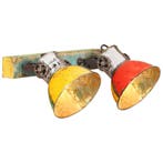 vidaXL Wandlamp industrieel E27 45x25 cm meerkleurig, Verzenden, Nieuw