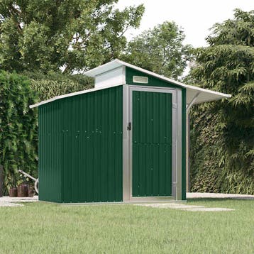 vidaXL Tuinschuur 270x130x208,5 cm gegalvaniseerd staal, Verzenden, Nieuw