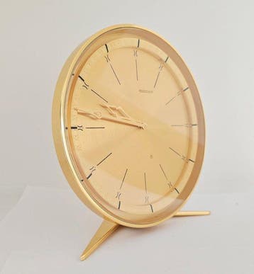 Horloge de table - Jaeger-LeCoultre - Vintage - Laiton doré, Antiek en Kunst