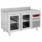 Wand- koeltafel geventileerd, 2 glazen deuren GN 1/1, 260 li, Verzenden, Nieuw in verpakking, Koelen en Vriezen