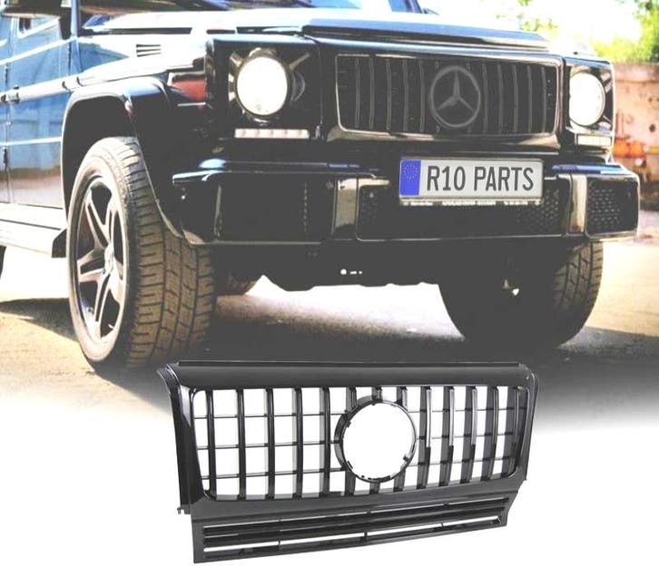 CALANDRE MERCEDES CLASSE G W463 90-12 NOIR BRILLANT, Autos : Pièces & Accessoires, Carrosserie & Tôlerie, Envoi