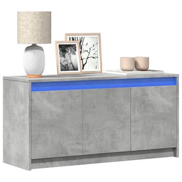 vidaXL Tv-meubel met LED 100x34x50 cm bewerkt hout, Huis en Inrichting, Verzenden, Nieuw