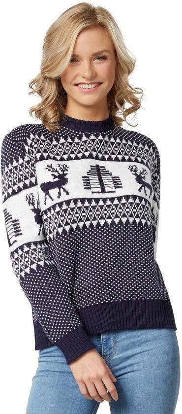 2dekans | dressforfun - Kersttrui Winterwonderland blauw-wit, Diversen, Kerst, Ophalen of Verzenden