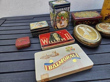 Boîte en étain (10) - boîte, Métal - Boîtes vintage