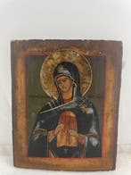 Icône - Mère de Dieu, celle qui fait fondre les cœurs, Antiquités & Art