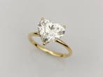 Ring - 14 karaat Geel goud - 3.01ct. tw. Diamant (Lab-grown)