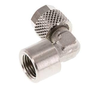6x4 & G1/8'' Vernikkeld Messing L-Opsteekkoppeling, Verzenden