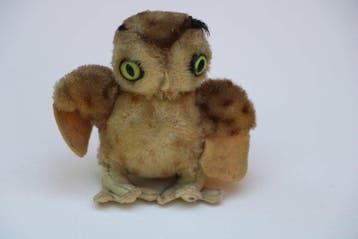 Steiff: uil, circa 1960, 10cm hoog - Teddybeer - 1990-2000 -
