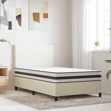 vidaXL Binnenveringmatras middelhard 100x200 cm, Verzenden, Nieuw