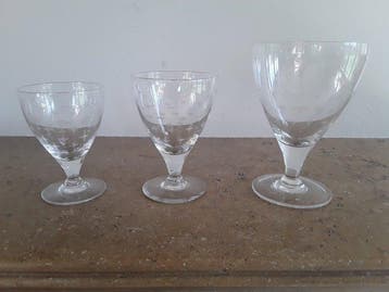 Drinkset (27) - Glas - Belgisch ca 1940