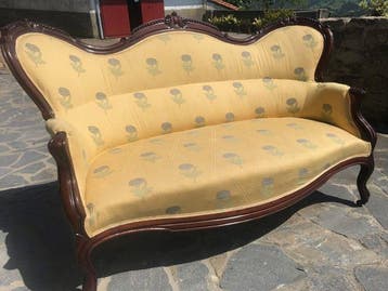Sofa - Mahonie, Antiek en Kunst
