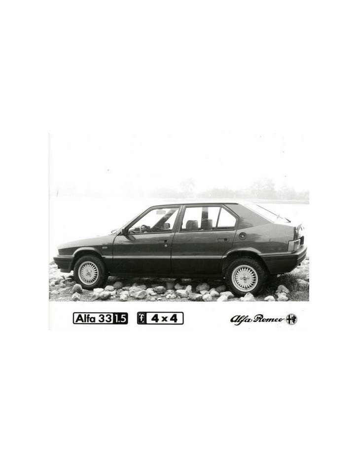 1984 ALFA ROMEO 33 1.5 4X4 PERSFOTO, Livres, Autos | Brochures & Magazines