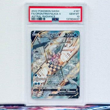 Pokémon Graded card - Palkia V #167 - Pokémon - PSA 10