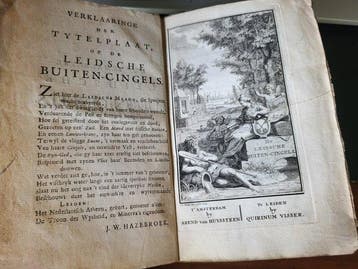 Quirinum Visser - De vermakelyke Leidsche Buiten-Cingels,, Antiek en Kunst