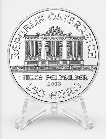 Oostenrijk. 1.5 Euro 2025 Silver Philharmonic Coin 1 oz