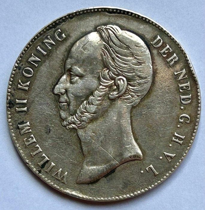 Nederland. Willem II. 2 1/2 Gulden 1846 zwaard (Zonder, Postzegels en Munten, Munten | Nederland