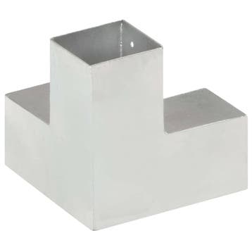 vidaXL Paalverbinding Y-vorm 81x81 mm gegalvaniseerd metaal, Verzenden, Nieuw
