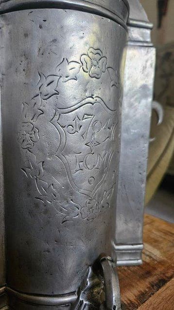 Fontein - 1850-1900 - pewter lavabo fontein
